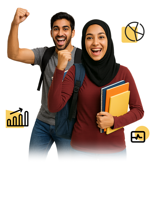 Cheerful job seekers